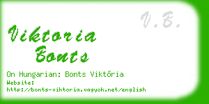 viktoria bonts business card